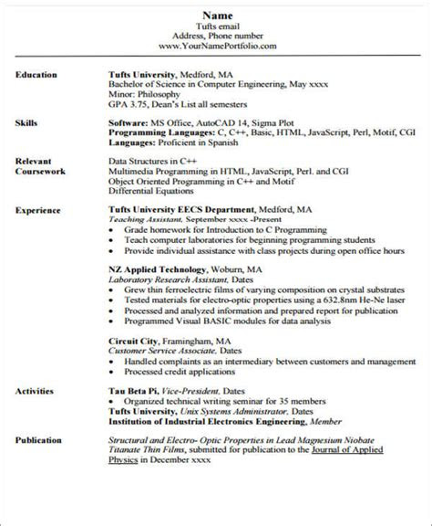 engineering resume templates    premium