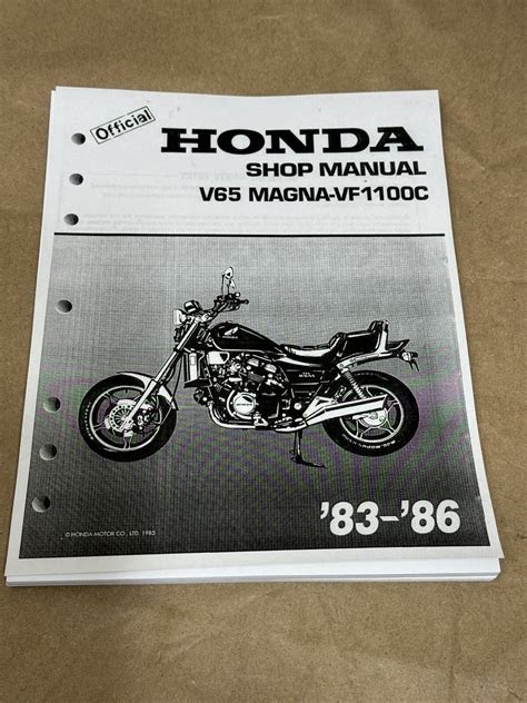 PDF Honda Vf1100c Magna V65 Service Repair Manual 83 86