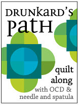 Drunkard's Path Quilt Along with OCD and Needle and Spatula