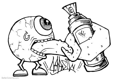 graffiti coloring pages  art  printable coloring