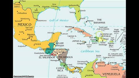 Latin America Map Countries And Capitals