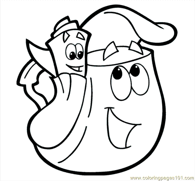 Download Coloring Pages Doraprintabl1 (Cartoons > Dora the Explorer ...
