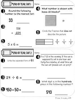 Keeping students engaged with their schoolwork and excited to learn has been more than a little challenging since march of 2020. daily math 5 end of year review third grade daily math math review
