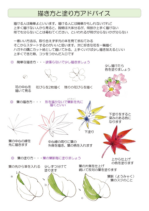おおたいくや野の花の描き方