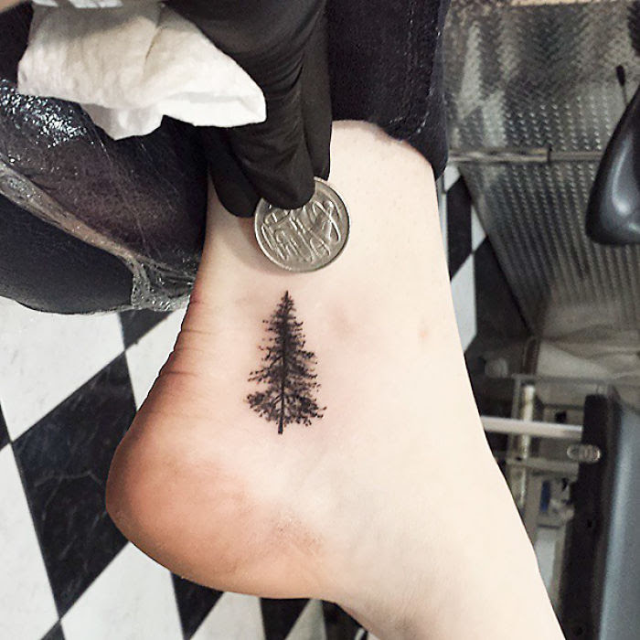 Tiny Foot Tattoo