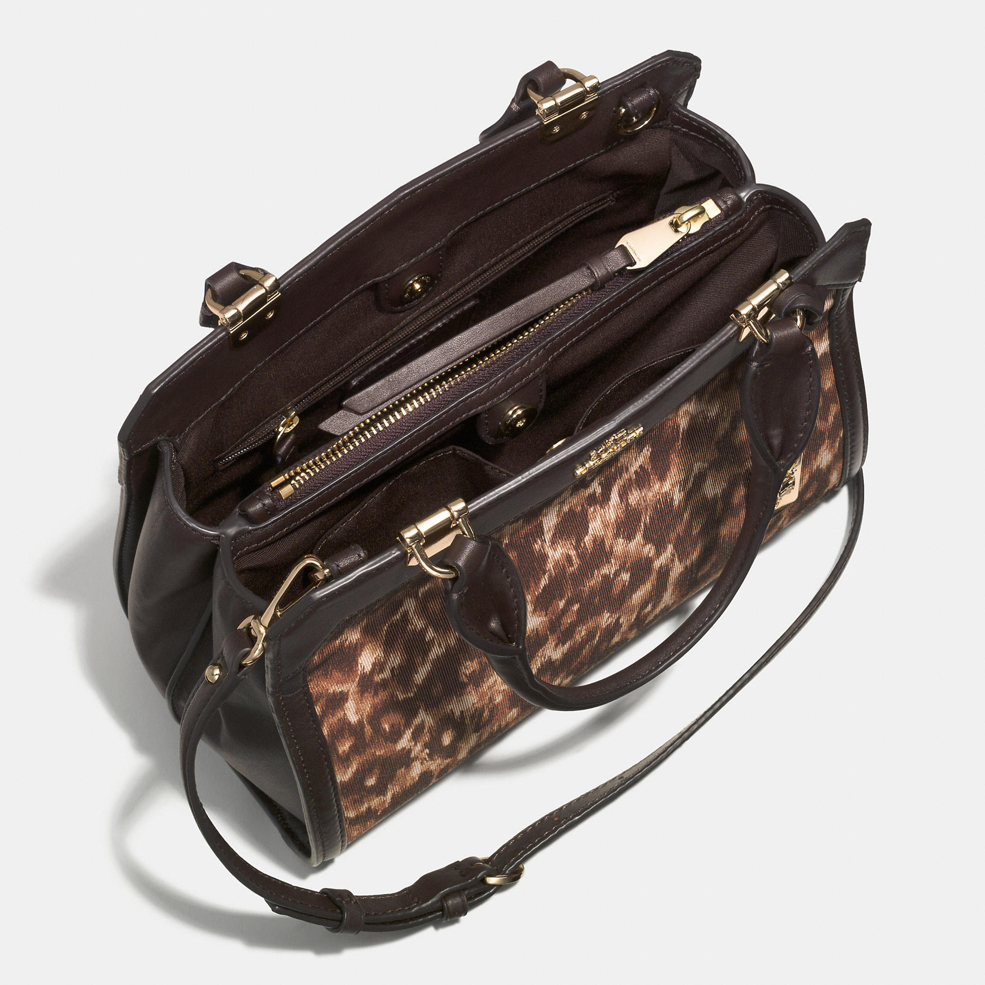 coach fabric ocelot in prt lexgton mi madison carryall lexgton mi ocelot madison fabric carryall prt coach in