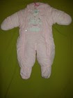6/9 Month Snowsuit Girls Pink Hooded Snowsuit55%cotton45%Polyester and everday