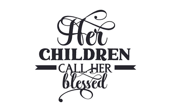 File Download Download Her Children Call Her Blessed SVG File use them with your Cricut machine to make some adorable fall crafts! #svg #svgfile #freesvg #pumpkin #fall #cricut
