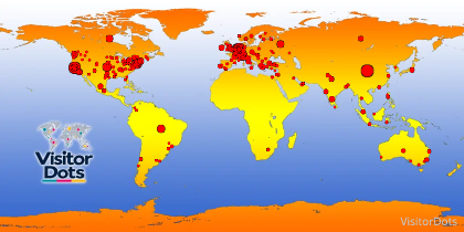 Locations of Site Visitors
