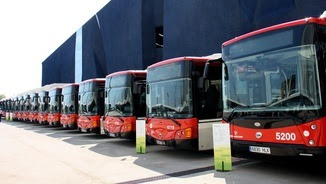 Detall de la flota d'autobusos híbrids de TMB (ACN)