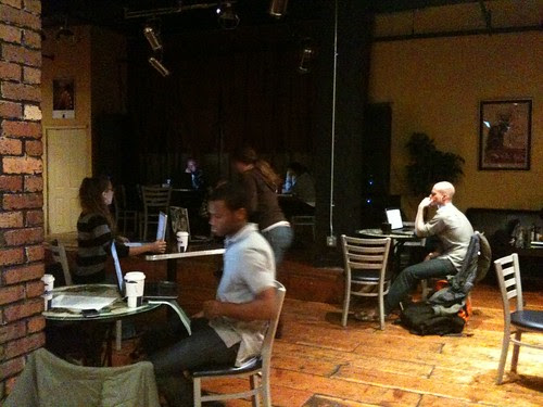 At Leela's, a really cool spot