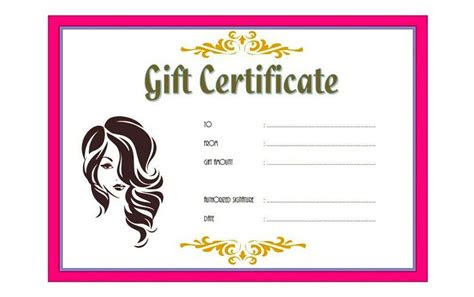For that special occassion or day out for family and friends or to promote your nail salon business. amazing nail salon gift certificate template gift certificate