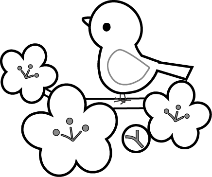 春のイラスト 無料イラスト素材 梅 うぐいす