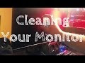 How to clean a computer monitor screen?