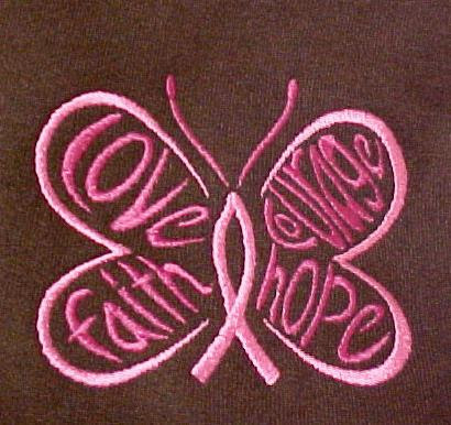 cancer ribbon butterfly. Hope Pink Ribbon Butterfly