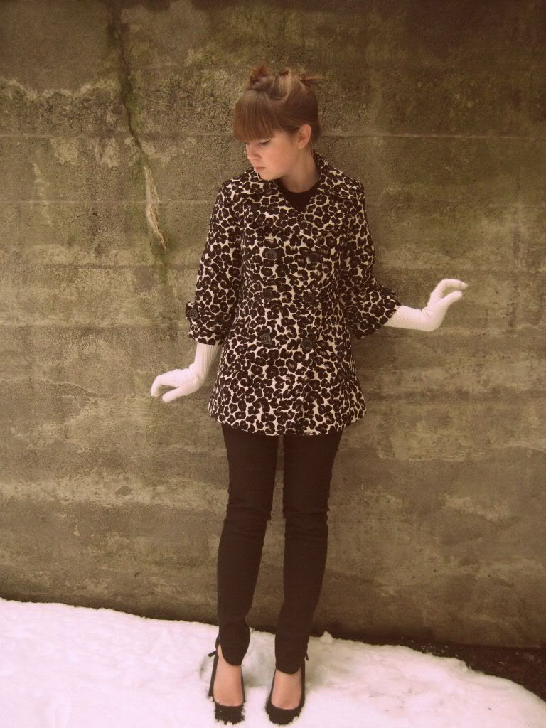 leopard, print, vintage, retro, secondhand, style, gloves, winter, fashion, black, clothes, lace, theclotheshorse, the, clothes, horse