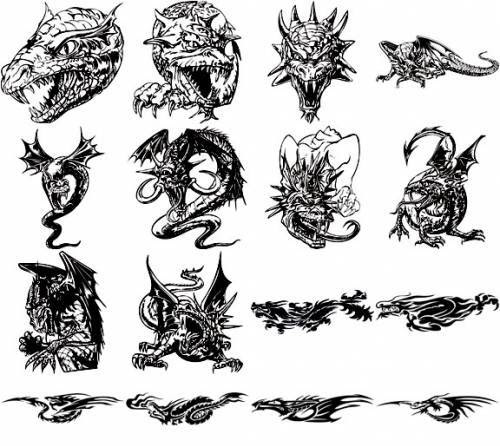 Female Tattoo Designs With Dragon Tattoo On The Lower Back dragon-tatoo
