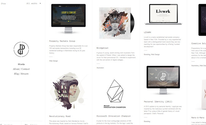 parabolic playground website white layout design