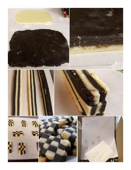 checkerboard collage