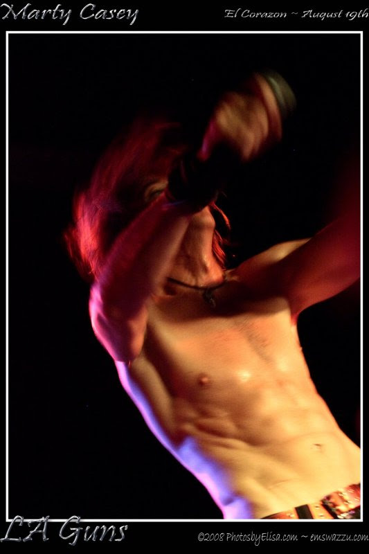 Marty Casey of the LA Guns at El Corazon, Seattle
