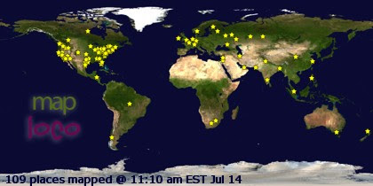 Profile Visitor Map - Click to view visits