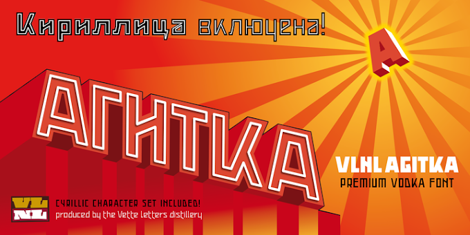 Download VLNL Agitka Fonts Family From VetteLetters