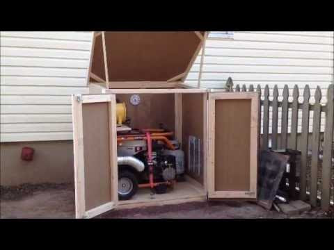 Outdoor Enclosure for Portable Generator - YouTube