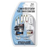 Maxell 3.5-mm-to-RCA A/V Splitter with 3.5-mm Cable