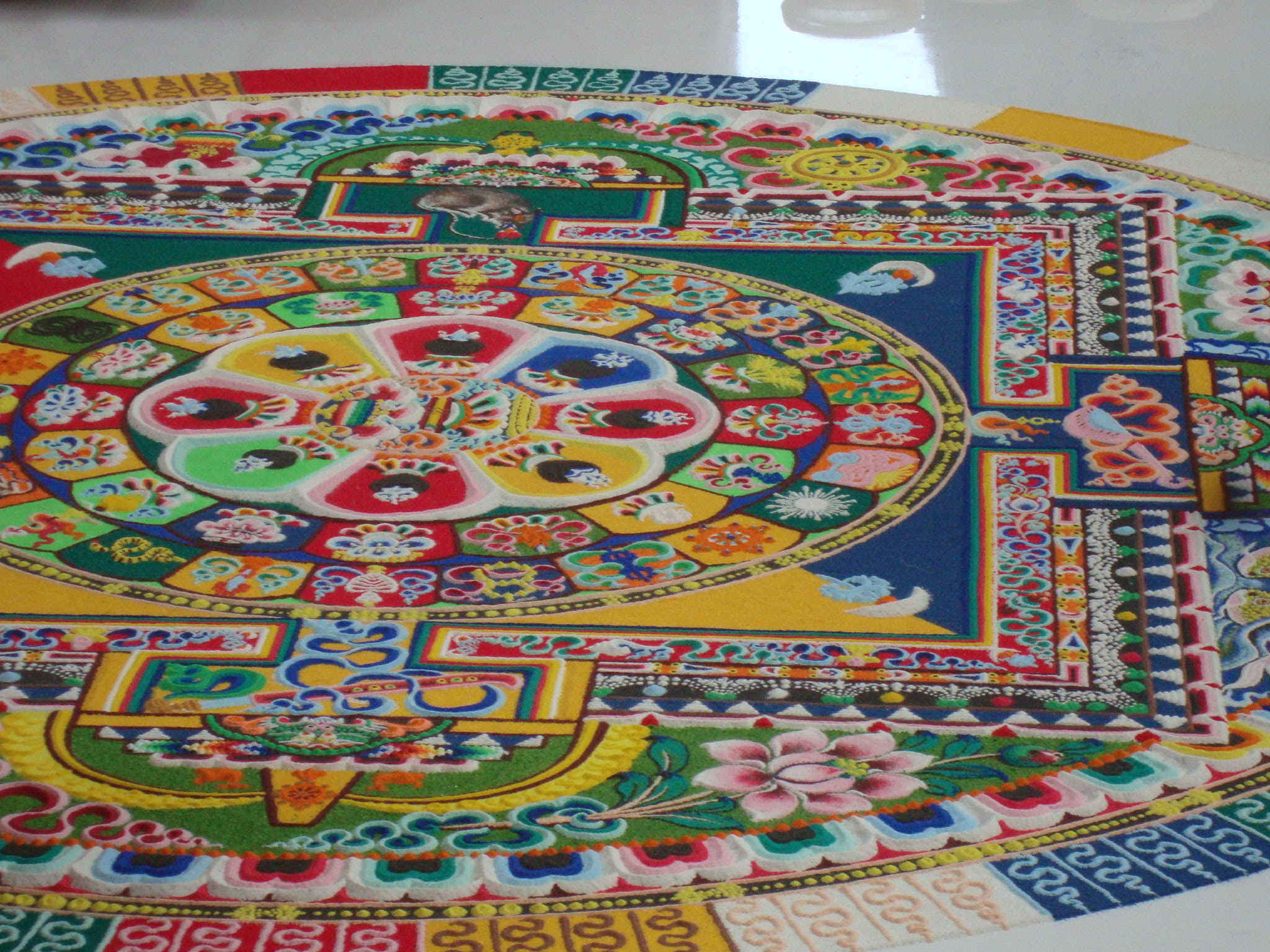 sand mandala at the Princeton Center for Yoga and Health, 5/12/12