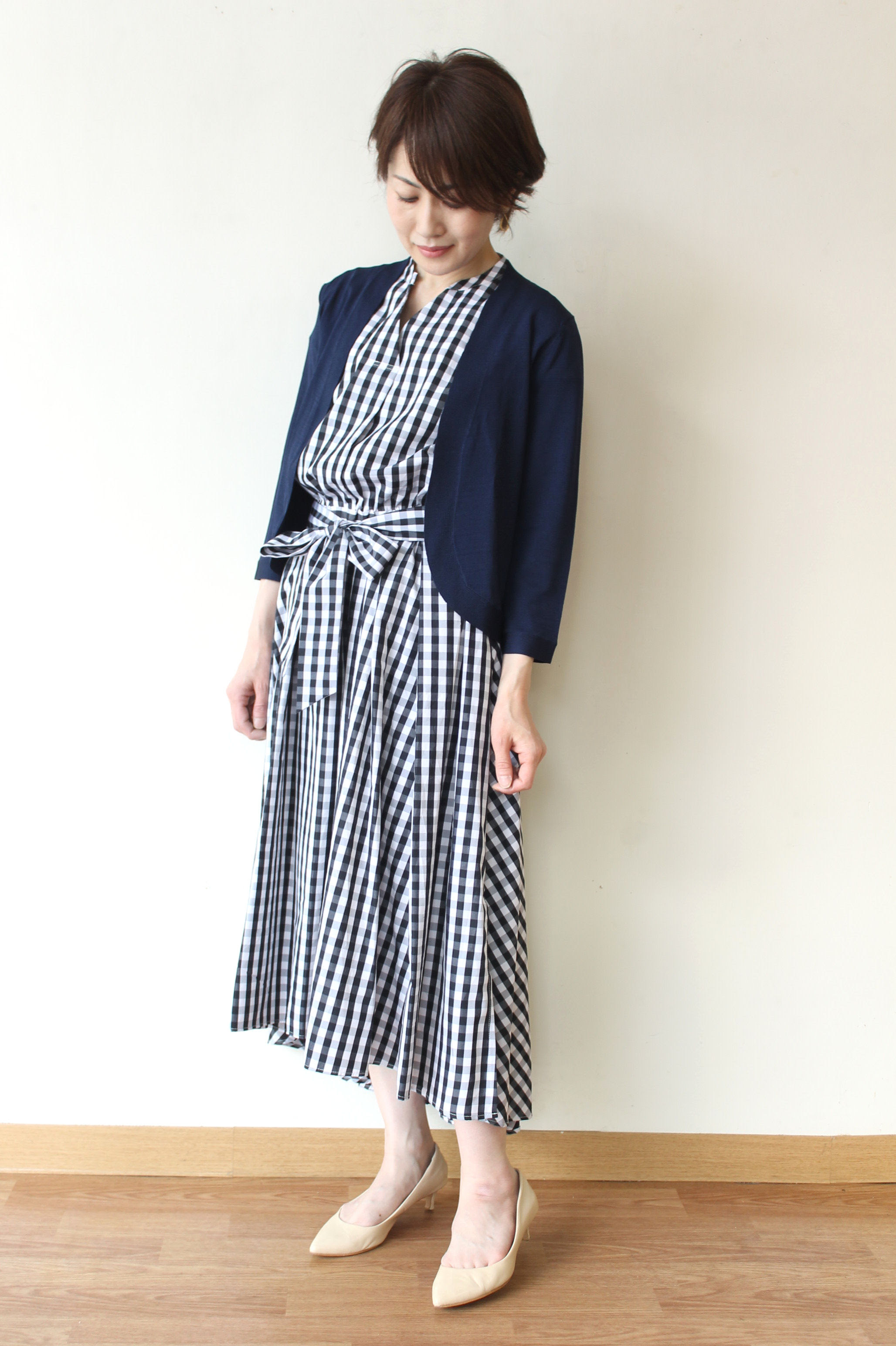 アナナ Anana ギンガムチェックワンピース ディセット Dix Set の接触冷感カーディガン Creeks Blog