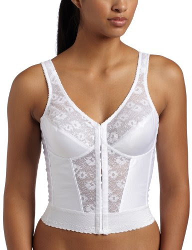 Exquisite Form Women's Original Longline Posture Bra #5107565, White, 42DD