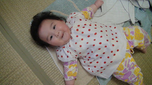 Miyu, her new smock