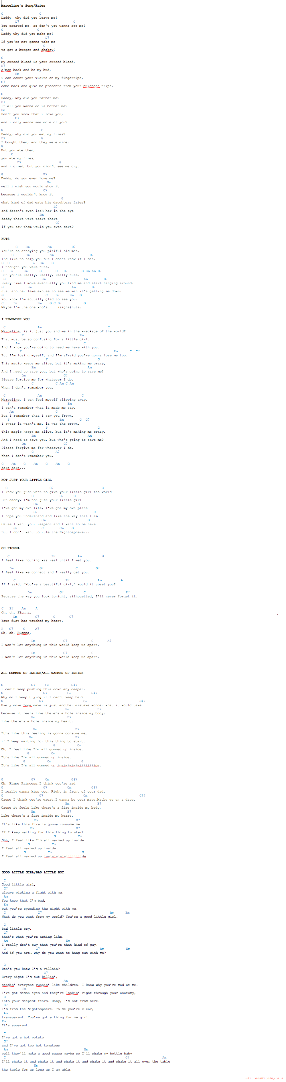 A Compiled Tablature Of Adventure Time Songs For Ukulele Adventuretime