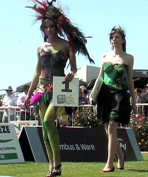 Two Contestants Front Up For The Body Painting Competition