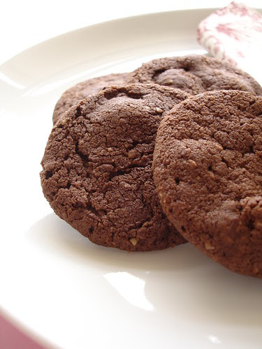 Dark chocolate oatmeal cookies