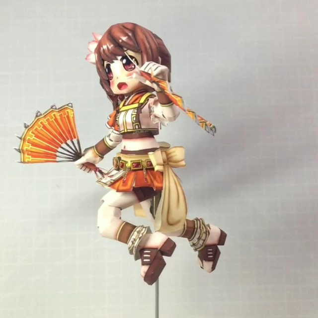 ペーパークラフト マギアレコード 由比鶴乃 可動v7 3 くじらの工作部屋
