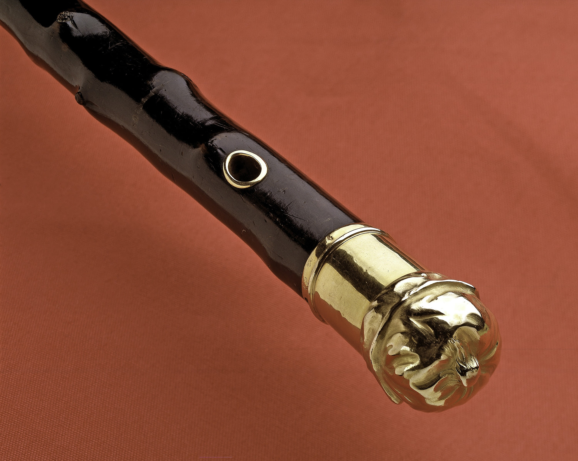 Benjamin Franklin bequeathed this walking stick to George Washington in his will From the Smithsonian National Museum of American History accession number