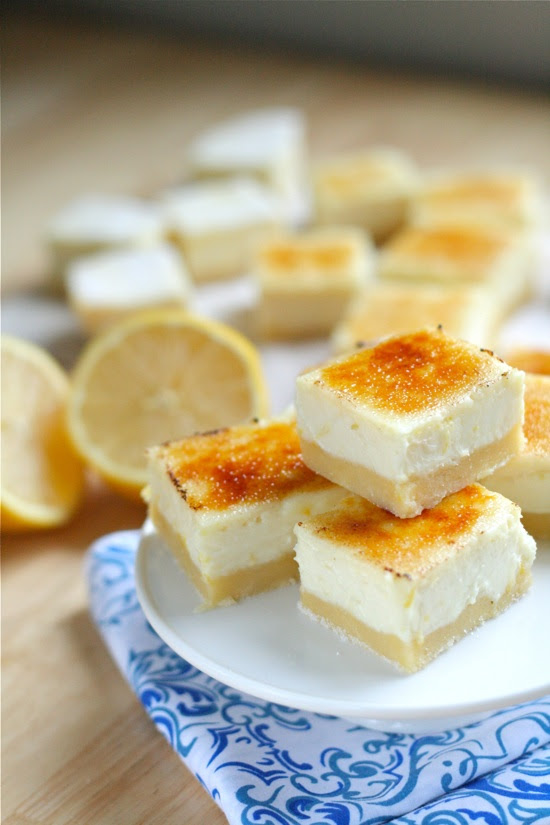 Lemon Cheesecake Creme Brule Bars