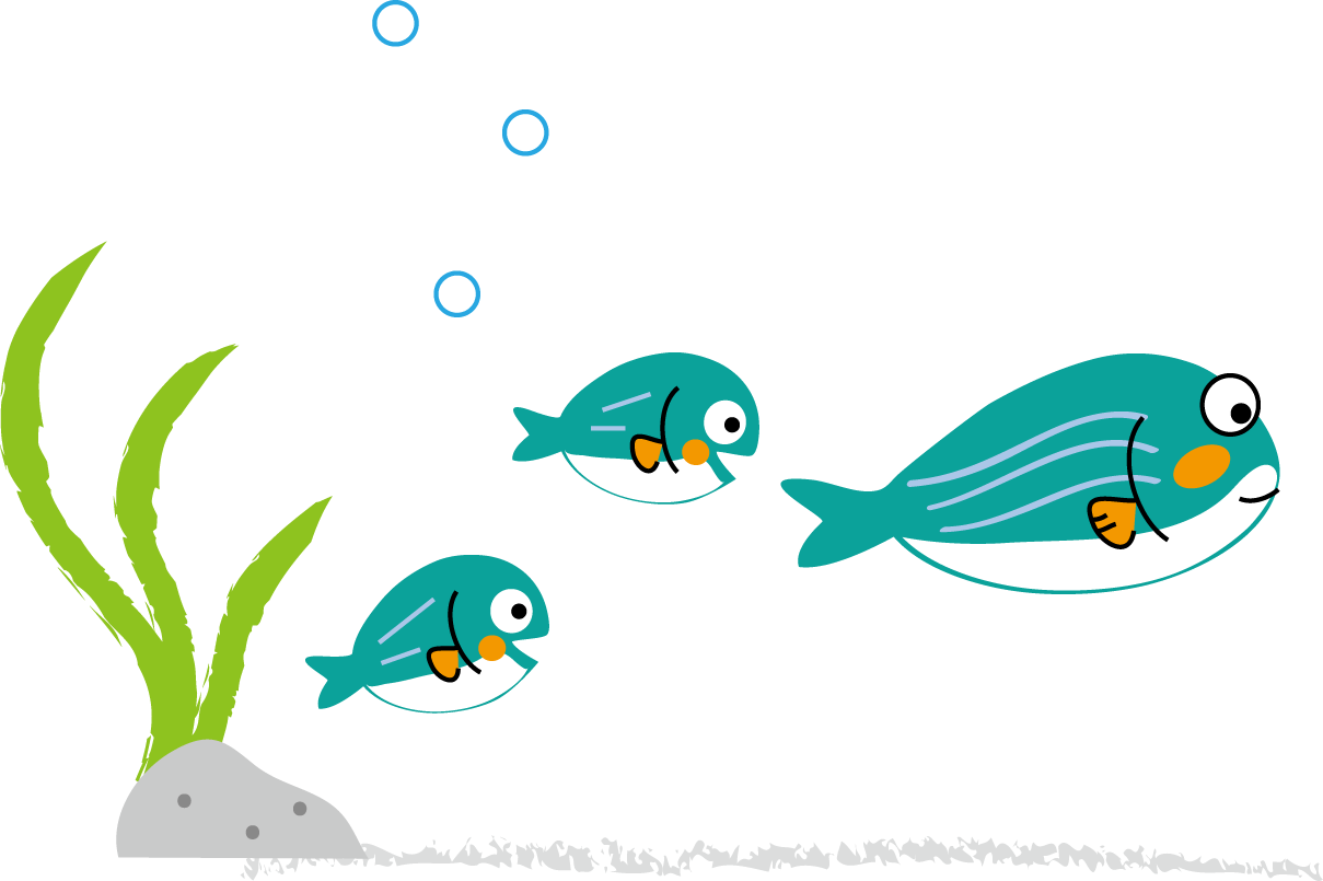 海の生き物のイラスト 無料イラストフリー素材