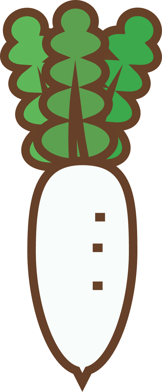 鍋野菜イラスト 大根 白菜 ネギ しいたけ えのき 収穫祭や八百屋さんpopに 可愛い無料イラスト素材集