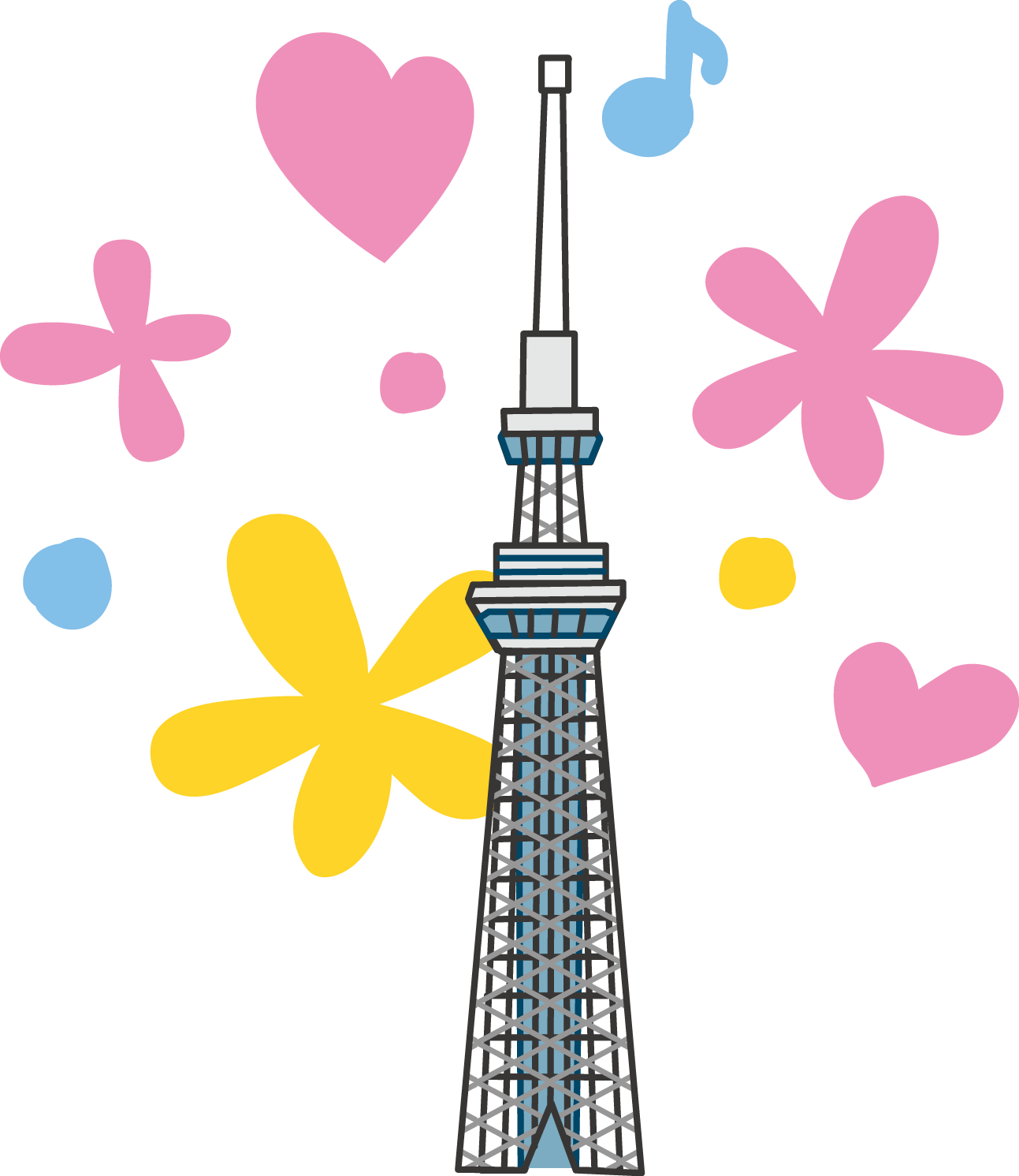 東京スカイツリーのイラスト 無料イラスト素材