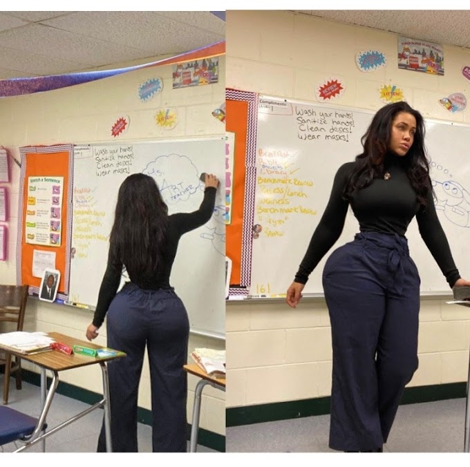 Art teacher under fire for voluptuous curves as parents accuse her of being a distraction (photos therein)