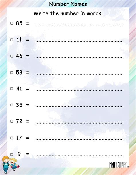 A collection of writing numbers worksheets for kindergarten, including free and paid tracing numbers, number words, missing numbers, and. write numbers in words math worksheets mathsdiarycom