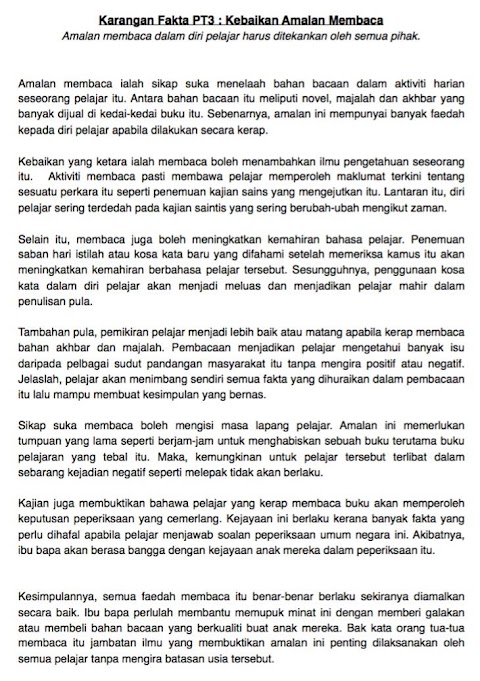 format bahasa melayu pt3 2019