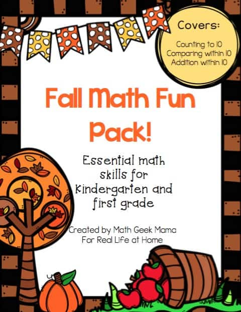 Fun Math Printables: Fall Worksheets for First Grade and ...