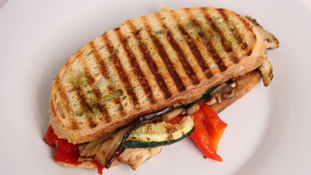Grilled Veggie Panini Recipe - Laura Vitale - Laura in the ...