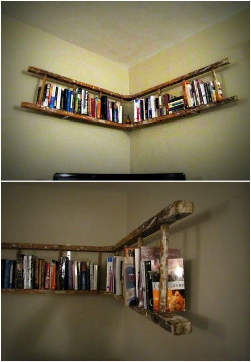 40 Wooden Ladder Repurposing Ideas That Add Farmhouse ...