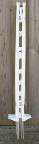 Best Reviews FarmcareUK 4ft White standard Electric Fence Posts Pk30