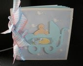 Bouncing Baby Boy Mini Scrapbook So Cute with a FREE Baby card