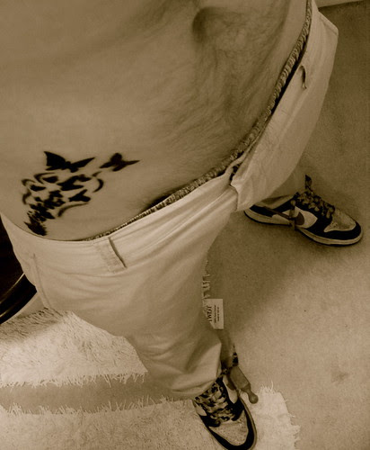 Re done hip Tattoo healing up by fuzz_One! Back